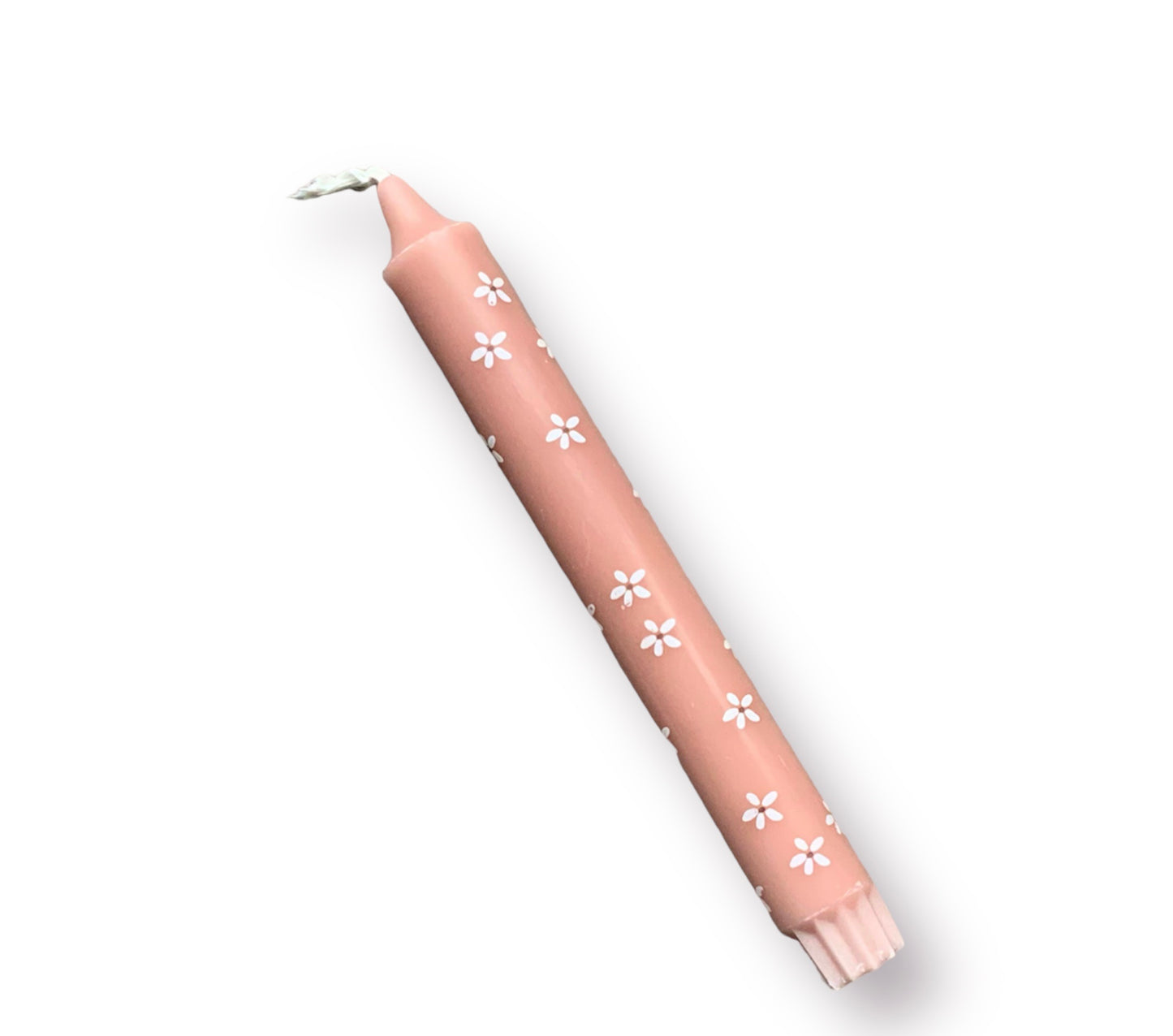 Bloementjes kaars roze