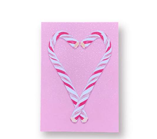 Kerst kaart love lollipop