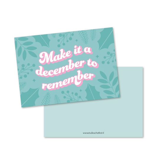 Kaart make it a december to remember