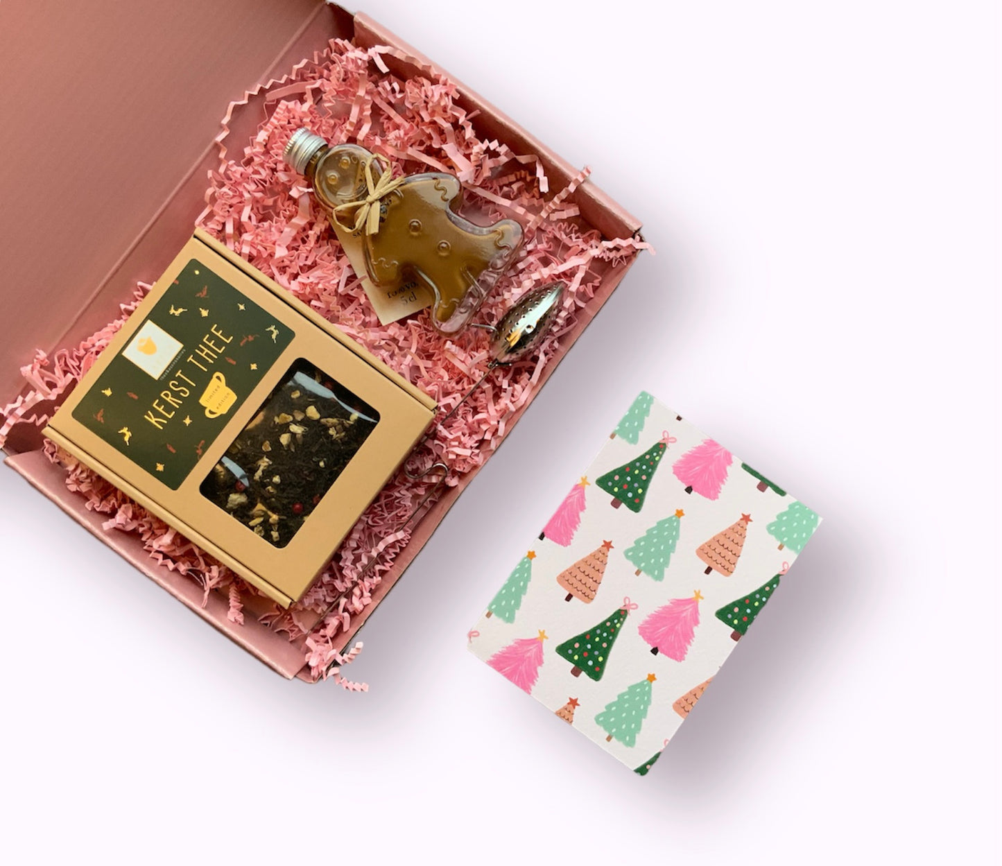 Kerst pakketje gingerman Brown