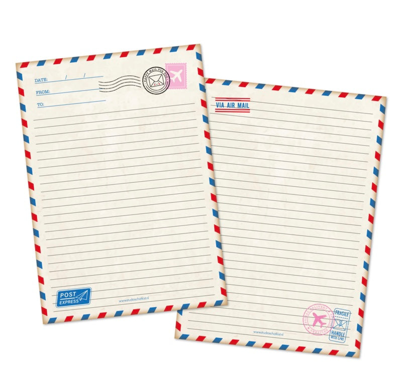 Schrijfblok A4 airmail