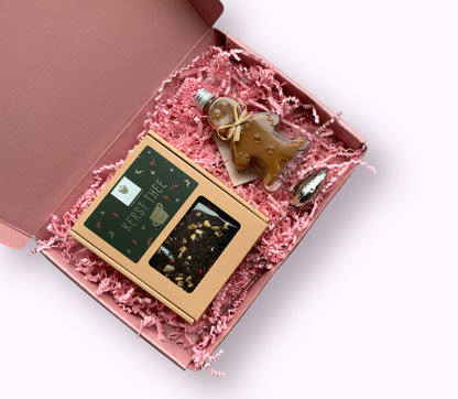 Kerst pakketje gingerman Brown